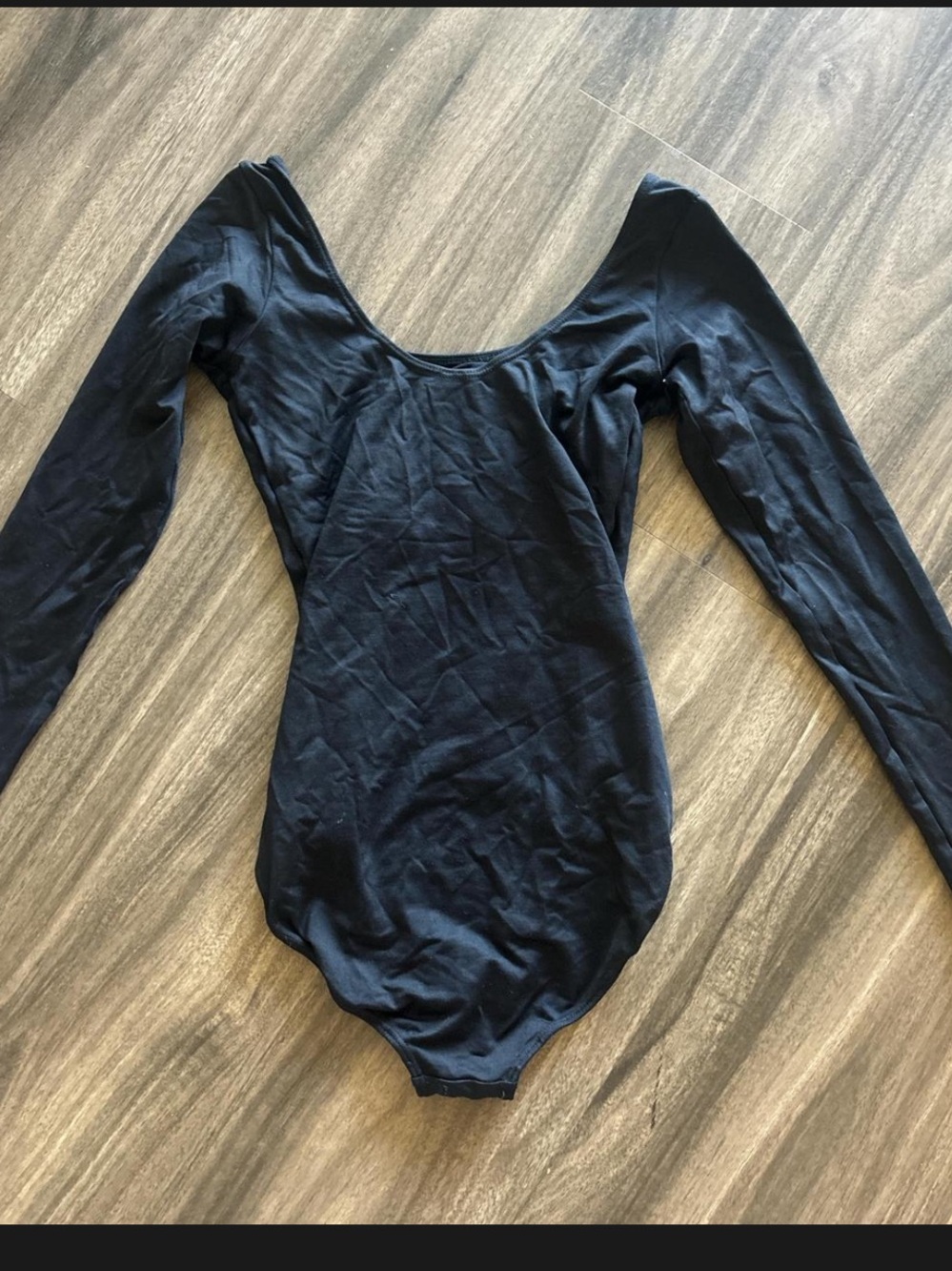 Black Long-Sleeve So Danca Leotard